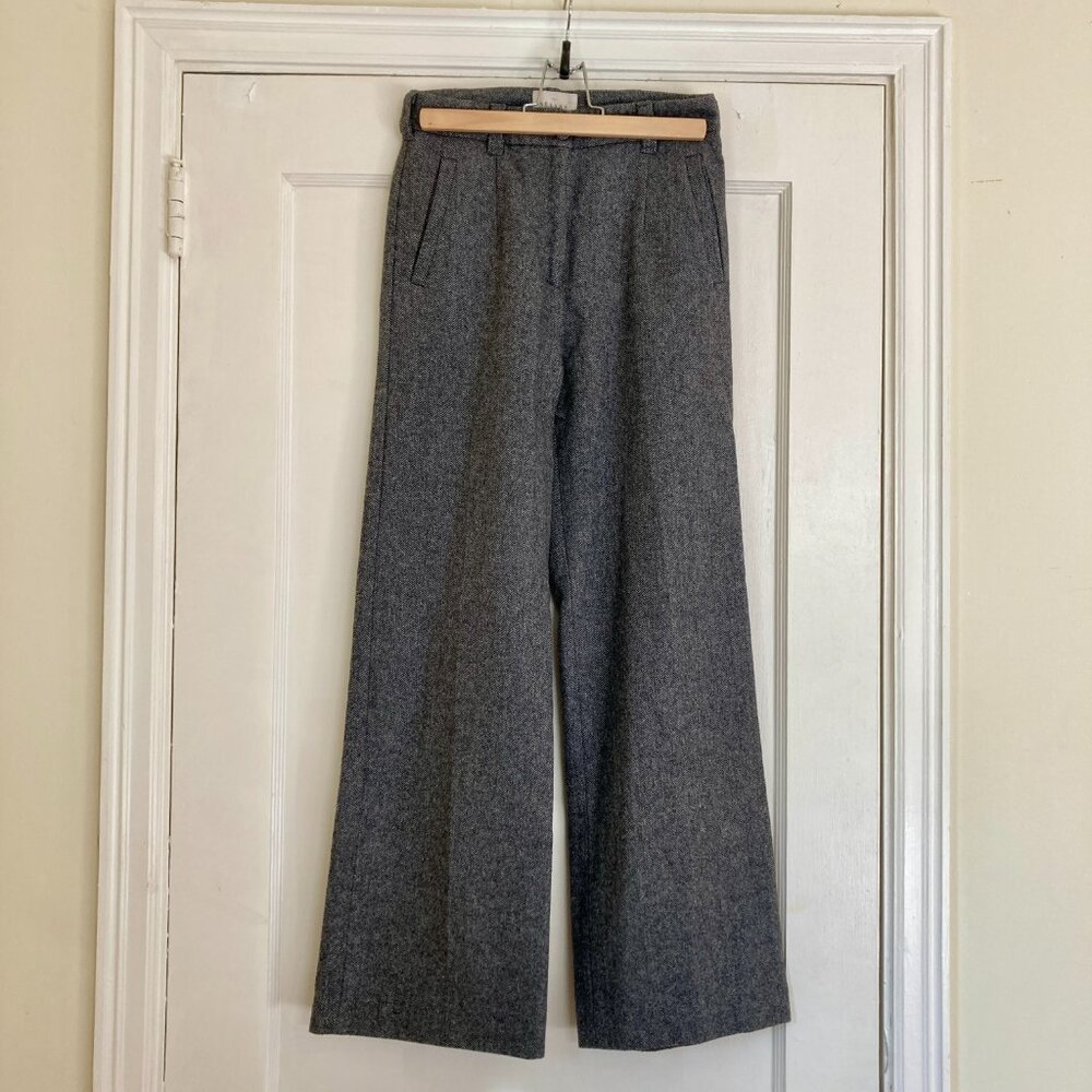 Sezane Charcoal Women's Trousers - Picture 5 of 7
